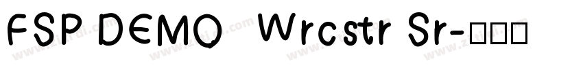 FSP DEMO   Wrcstr Sr字体转换